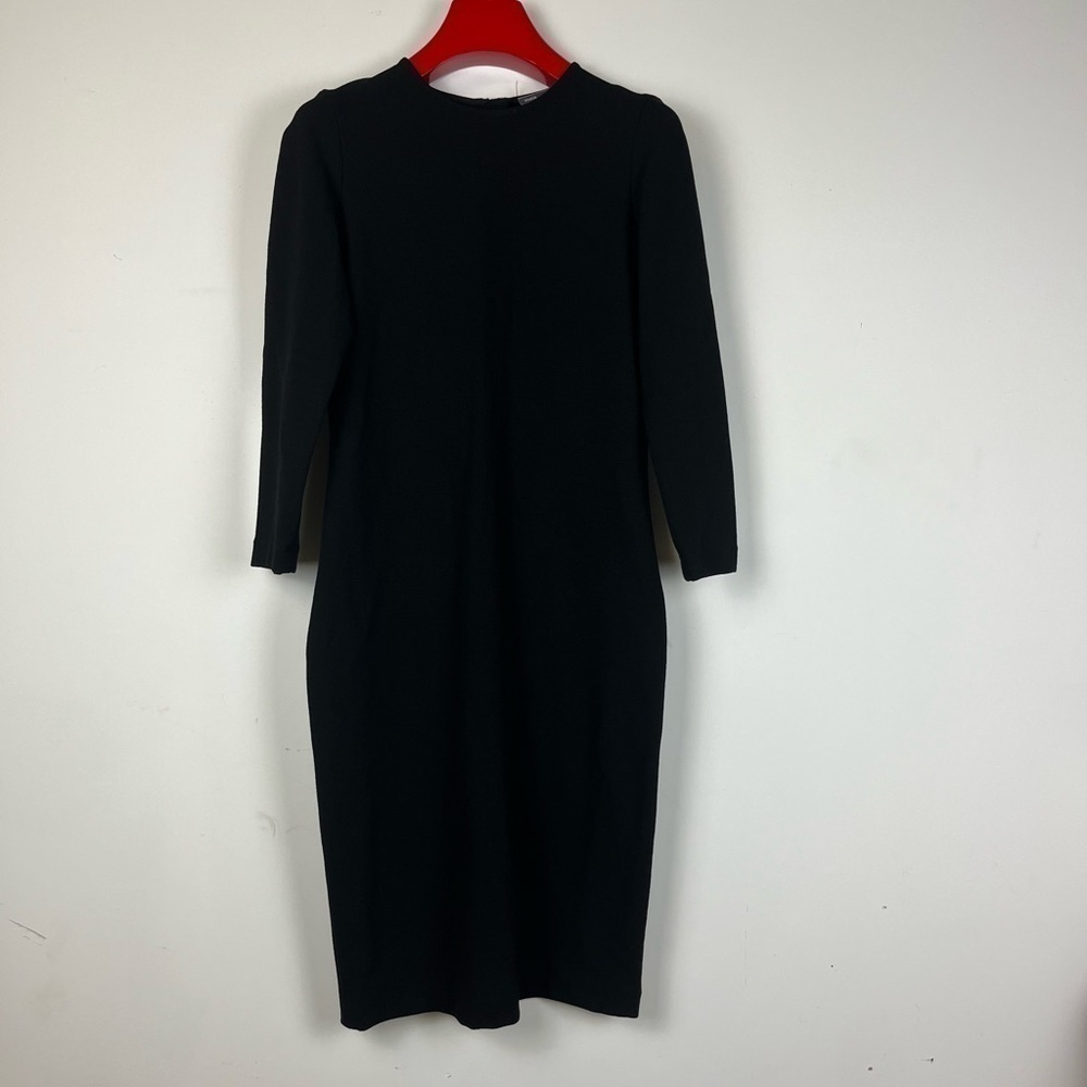 VINCE Black Midi dress Size S/P - Picture 2 of 8
